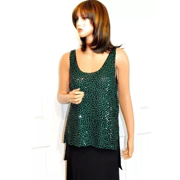 Silk Sequin Diane Von Furstenberg Emerald … - Picture 4 of 8